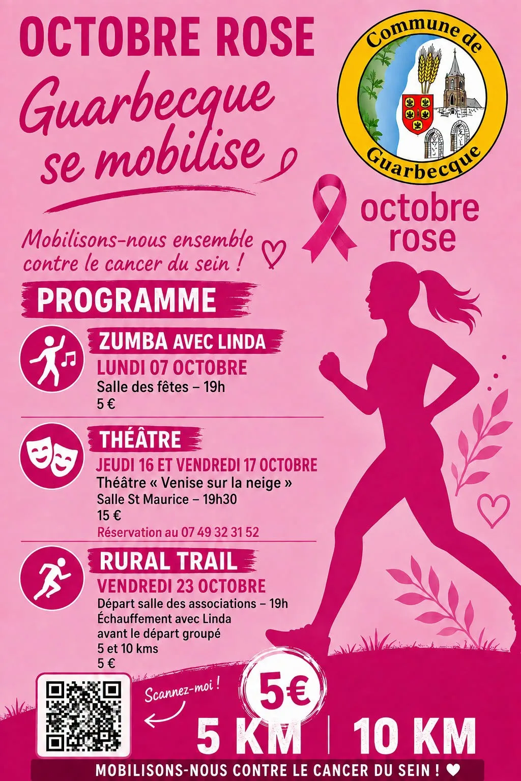 Octobre rose Guarbecque Zumba
